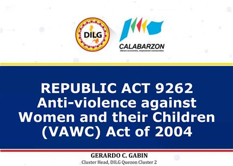 vawc clipart|RA 9262: the Anti.